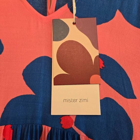 NWT Mister Zimi Maeve Dress Sapphire Blue Maxi  2 - Picture 5 of 12